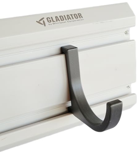 4-Pack - 3" Dia. J-Hook Set for Gladiator Gearwall and Geartrack Storage System, 20 lb Rating, Grey, Made in USA