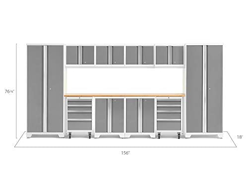 NewAge Products Inc. Bold Series White 12 Piece Set, Garage Cabinets, 56917