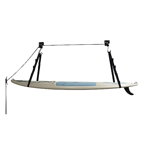 Extreme Max 3004.0204 Kayak/Canoe/Bike/Ladder Hoist & Lift for Storage in Shop or Garage - 120 lb. Capacity,Black