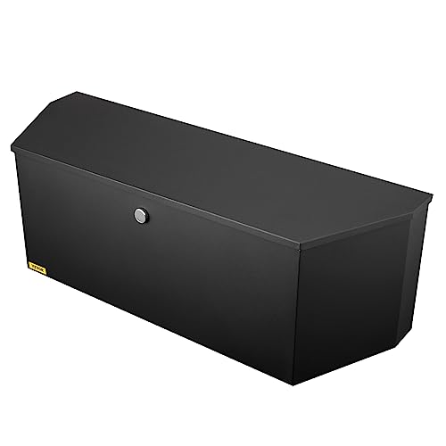 VEVOR Trailer Tongue Box, Heavy Duty Trailer Tongue Tool Box Storage Organizer with Lock & Keys, Utility Tool Chest for Pickup Truck Bed, RV, SUV, Off-Road Vehicle, Steel, 36" x 12" x 12"
