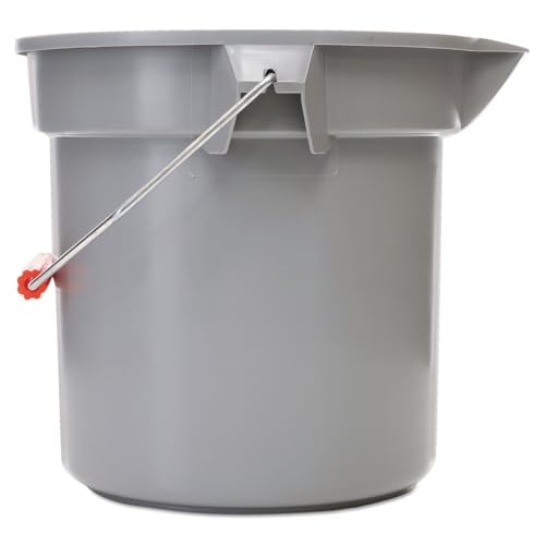 RCP261400GY - 14 Quart Round Utility Bucket