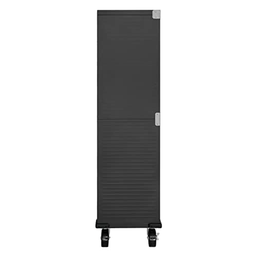 Seville Classics UltraHD Solid Steel Rolling Lockable Metal Storage Cabinet Locker Organizer, w/Adjustable Shelves for Garage, Warehouse, Office, Classroom, Graphite, 36" W x 18" D x 72" H