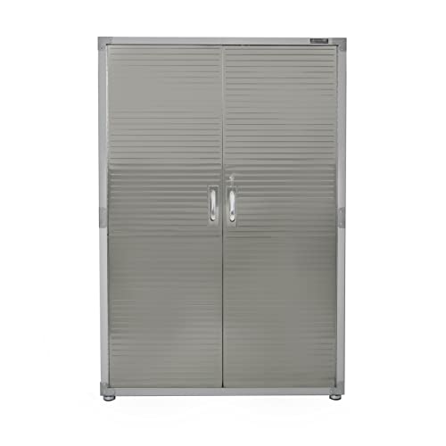 Seville Classics Mega 48" x 24" x 72" Tall Cabinet, Grey, Granite