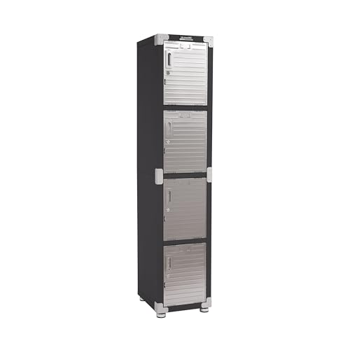 Seville Classics UltraHD® 4-Door Locker Cabinet, Graphite