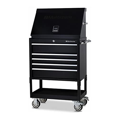 Montezuma ME300B 30-Inch Portable TRIANGLE Toolbox, Black