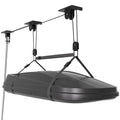 KOSEOO Cargo Box Pulley System for Garage Storage, Heavy-Duty Kayak/Canoes/Bikes/Ladders Ceiling Hoist, Hold Up to 150 lbs Capacity, Fit 10-18 Foot Ceilings, Black
