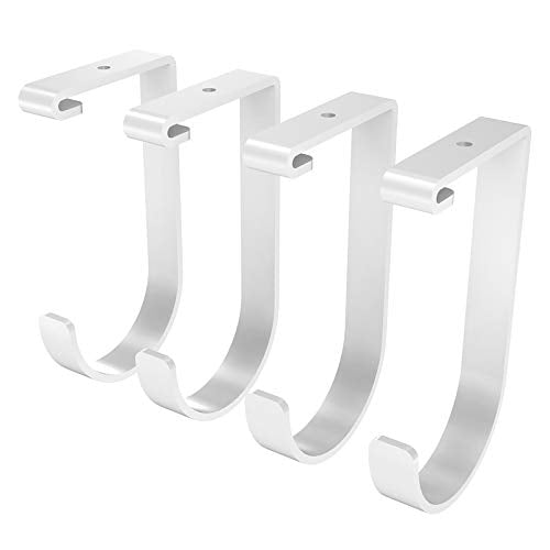FLEXIMOUNTS 3x6 Overhead Garage Storage Adjustable Ceiling Storage Rack with 4-Pack Add-On Storage Flat Hook Accessory, 72" Length x 36" Width x 40" Height Storage Rack, White