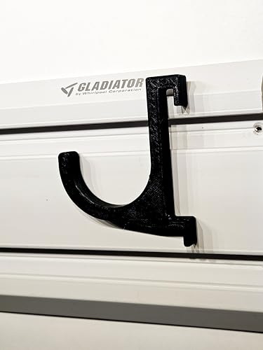 5-Pack J-Hook Set for Gladiator Gearwall and Geartrack Storage System, Various Sizes 1-5 Inch, Black, Made in USA