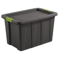 Sterilite 4-Pack Latching Tuff1 Tote, Large Plastic Storage Bins w/Lids, 30 Gallon, Gray - Heavy-Duty Stackable Organizer Boxes and Containers for Home, Office, Basement, Closet, and Garage