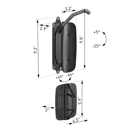 monTEK Swivel Bike Wall Mount – 4 Pack Garage Bike Hanger & Space-Saving Vertical Bike Rack for Garage & Apartment, Sturdy Bike Storage Hook Holds 66 lbs, Easy Installation & Scratch-Proof Design