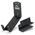 Borgen Bike Wall Mount Pedal Hook for E-Bikes, MTB & Road - Bicycle Wall Mount with Support Brackets and Wall Protection Pads, Suitable as Bike Rack Garage Bike Storage Shed and Bicycle Storage Indoor