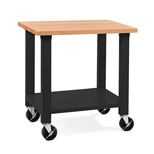 Seville Classics UltraHD Heavy-Duty Rolling Workstation, for Garage, Warehouse, Office, Classroom, Graphite, 36" W x 24" D x 37.5" H