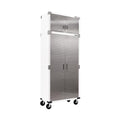 Seville Classics UltraHD 2-Piece Heavy Duty Mega Solid Steel Metal 2-Door Lockable Stacker Wall Storage, Cabinet Set Organizer for Garage, Office, Classroom, White, 36" W x 18" D x 90.5" H