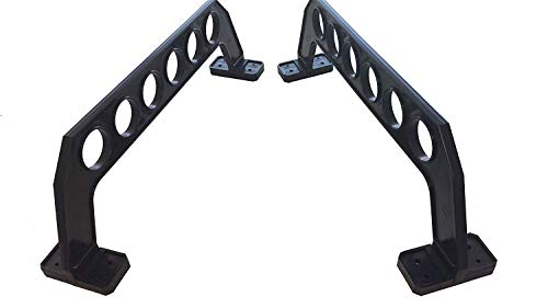 Cobra Storage Garage Door Storage Rack - 21" Black ABS Plastic Fishing Rod Holder - Ultimate Garage Organization for Fishing Gear and Equipment, Saltwater Fishing Gear