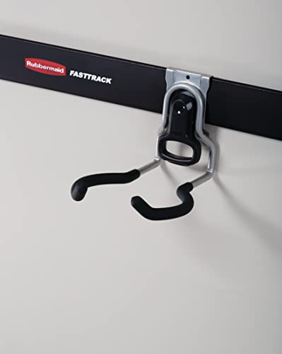 Rubbermaid Garage FastTrack Power Tool Holder Satin Nickel Wall Mounted Storage System Holds up to 50 pounds for Home/Garage/Tool Organization
