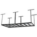 Klutch Overhead Garage Storage Rack — Adjustable Height, 96in.L x 48in.D x 23–37in.H
