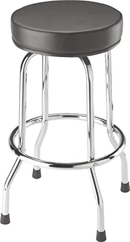 SUNEX TOOLS 8516 Hydraulic Shop Stool and BIG RED Torin Swivel Bar Stool Bundle | Padded Garage/Shop Seats with Chrome Plated Legs