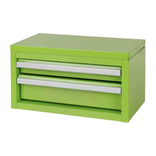 Mini 2-Drawer Green Steel Tool Box 10.83-in W x 5.91-in H x 5.91-in D