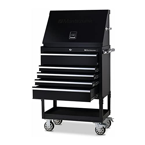 Montezuma ME300B 30-Inch Portable TRIANGLE Toolbox, Black