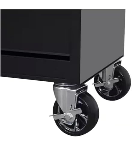 Husky 5-Drawer Rolling Tool Cabinet, 27 in. W x 18 in. D, Gloss Black