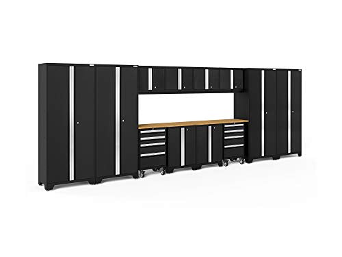 NewAge Products Bold Series Black 14 Piece Set, Garage Cabinets, 63265