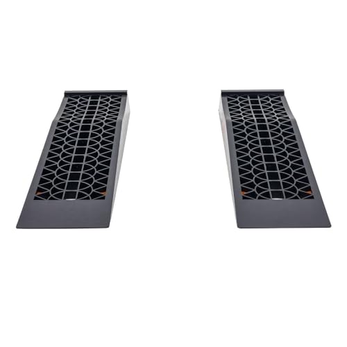 Low Car Ramps for Oil Change, 5,000 lb GAWR, 2.5" Lift, Black Widow