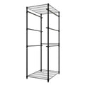 SafeRacks 5-Tier Steel Tote Rack - (Rectangle Tube) Maximize Space, Declutter, Organization, NSF Certified, Bin Storage for Garage, Pantry, Kitchen, Workspace, 5 Shelves, 31″ x 23″ x 68″, Black