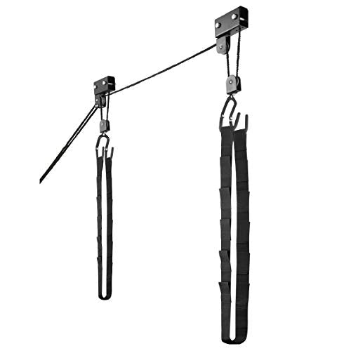 Kayak Hoist - Overhead Garage Storage - Pulley System with 125lb Capacity for Kayak, Canoe, or Bicycle by Bike Lane