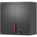 Eltean Metal Wall Cabinet,Wall Mounted Garage Storage Cabinet with Lock and Handle,Garage Wall Cabinet with Adjustable Shelves for Garages, Storage Rooms, Basements