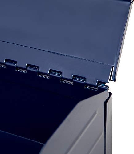 TCE ATB102U Torin 16" Hip Roof Style Portable Steel Tool Box with Metal Latch Closure, Blue