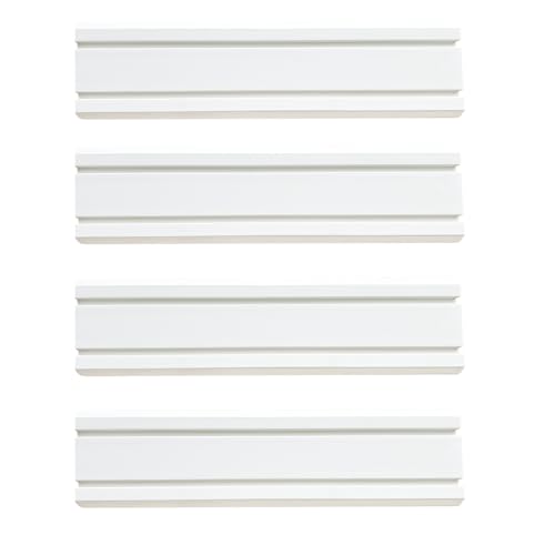 ATOOLA Slatwall Panels 6" x 24", 4-Pack Slatwall Board, PVC Slat Wall Paneling, Heavy Duty Garage Wall Organizer