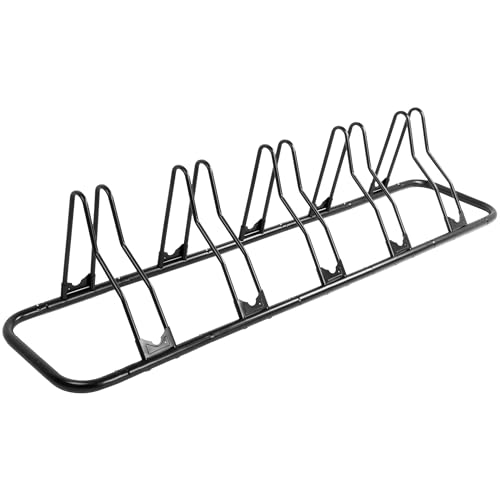 CyclingDeal Bicycle Floor Parking Rack Stand - for Mountain MTB Road Bike - Indoor Home Garage Storage - Classic 5 Bikes