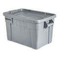 Rubbermaid Commercial Products BRUTE Tote Storage Bin with Lid, 20-Gallon, Gray, Rugged/Reusable Boxes for Garage/Moving/Camping/Basement Storage/Kitchen/Warehouse/Outdoor, Pack of 1