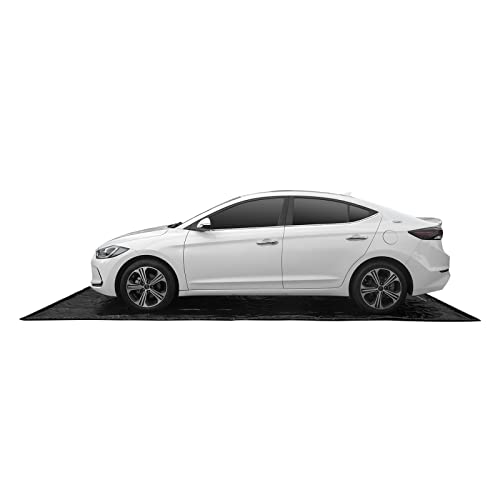 WELKIN Containment Mat,(7'9" x 18'),Non-Slip Garage Floor Mat - Heavy Duty Waterproof Protection from Snow, Rain and Mud for Cars