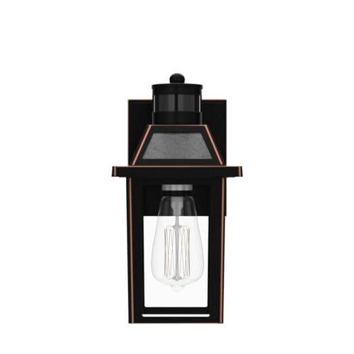 Porch Lights with GFCI Outlet, Dusk to Dawn Outdoor Lights with Outlet, 3 Lighting Modes Exterior Light Fixture Waterproof, Outside Lights for House Front Door Patio Garage