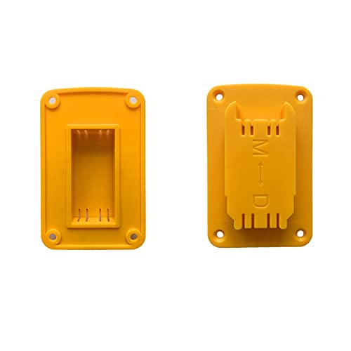 UOSXVC 5Packs Tool Holders for Dewalt 20V 12V Drill Tool Mount Fit for Milwaukee M18 Tools Yellow