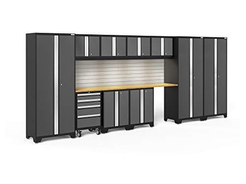 NewAge Products Bold Series Gray 12 Piece Set, Garage Cabinets, 56056