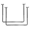 HyLoft Adjustable Garage Ceiling Mount Storage Rack Kit, Ceiling Shelving Mounts, 34 in. x 26 in., 80844-10, Hammertone