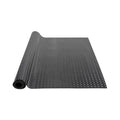 VEVOR Diamond-Plate Rubber Flooring Roll, 3 mm x 4 ft x 10 ft Garage Floor Mat, SBR, Easy to Clean, Diamond Plate Rubber Mat for Under Cars, Garage Industry Gym, Black