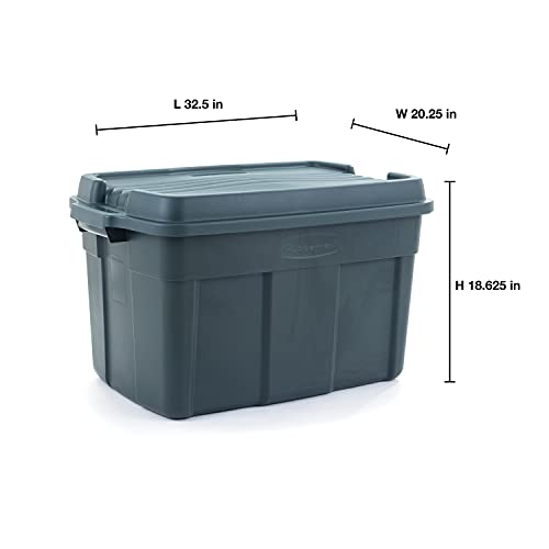 Rubbermaid 3 Pack High Top Storage Containers for Garage and Home Use, 37 Gallon