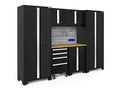NewAge Products Bold Series Black 7 Piece Set, Garage Cabinets, 63077