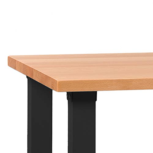 Seville Classics UltraHD Heavy-Duty Rolling Workstation, for Garage, Warehouse, Office, Classroom, Graphite, 36" W x 24" D x 37.5" H