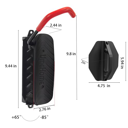 UmeHome Swivel Bike Wall Mount, Bike Hangers for Garage, Space-Saving Bike Storage, Sturdy Bicycle Rack Can Holds Up to 77 lbs, Easy Install, 2 Pack