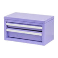 Purple mini 2-Drawer, Tool Box, Toolbox Tool Chest, Lavendar, Steel Construction, Viral