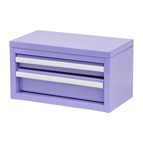 Purple mini 2-Drawer, Tool Box, Toolbox Tool Chest, Lavendar, Steel Construction, Viral