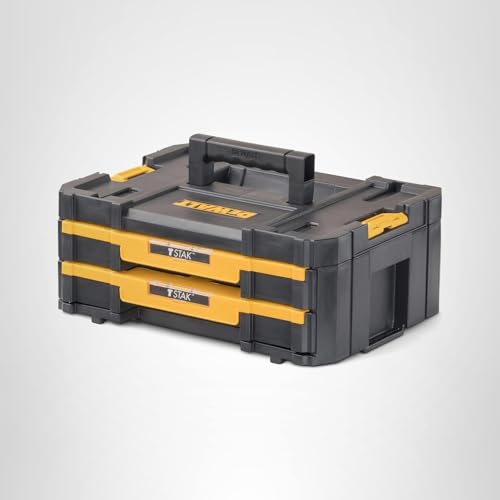 DEWALT TSTAK Tool Storage Organizer with Double Drawers, Holds Up to 16.5 lbs. (DWST17804)