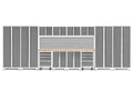 NewAge Products Bold Series White 14 Piece Set, Garage Cabinets, 56996