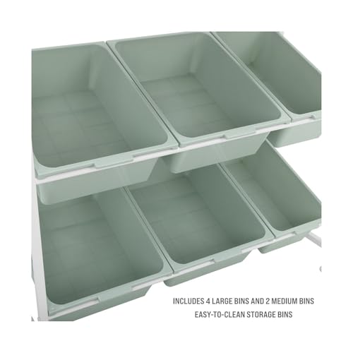 Seville Classics 6-Bin Organizer, 32.5" W x 14.23" D x 30.51" H