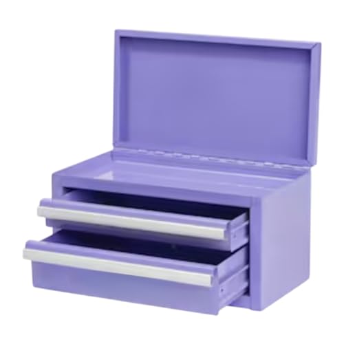 Purple mini 2-Drawer, Tool Box, Toolbox Tool Chest, Lavendar, Steel Construction, Viral