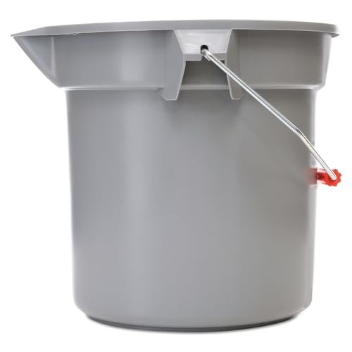 RCP261400GY - 14 Quart Round Utility Bucket